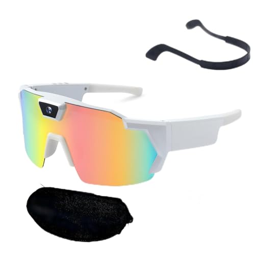 DgtlMstr 64GB 4k POV Baseball Sunglasses with Camera Outdoor Sports recording Glasses for Men Women for Softball Bicycle Cycling Hiking Running Golf Tennis Pickleball Fishing (Rose Gold)