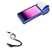 BoxWave Cable Compatible with Zyyini POS PDA Receipt Printer (5.5 in) - AllCharge miniSync, Retractable, Portable USB Cable - Jet Black