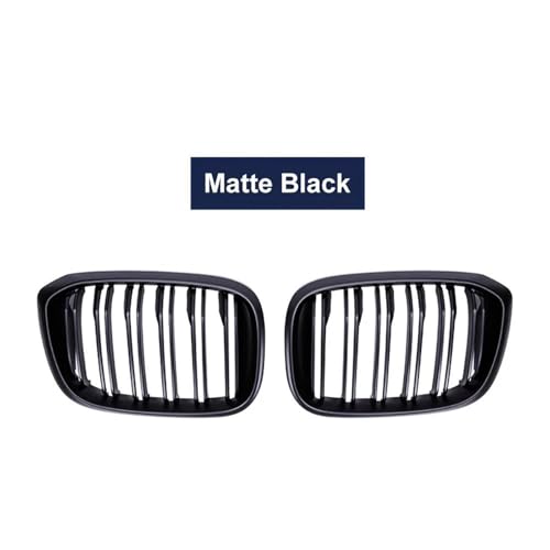 Grille Calandre Avant Double Ligne Finition Matte Black pour E90 E91 - 5