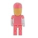 64GB USB 2.0 Flash Drive USB Stick Cartoon Robot Doctor Surgeon Shape Thumb Drives Memory Stick Novelty Character Pendrive Flashdrive (Pink)