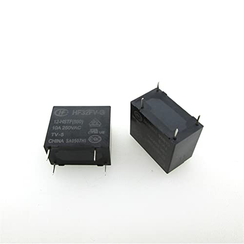 Relé de 12V HF32FV-G de 4 pines y 10A 250VAC, kit de 20 piezas 3