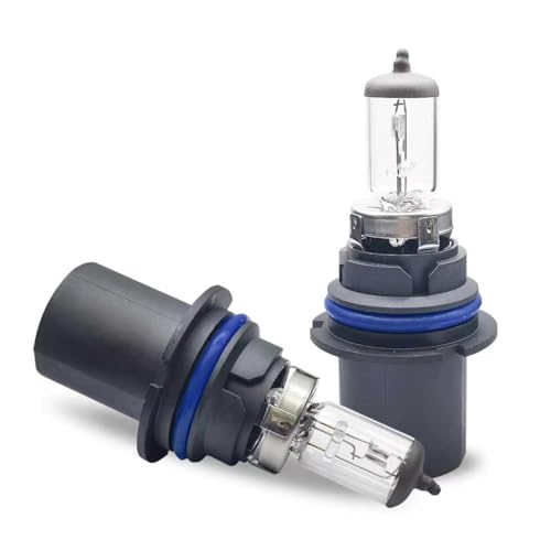 gunhunt 2 PCS Car 9007-80W Halogen Bulb, 12V Quartz Lamp Ultra-bright Beam Low/High Beam Fog Light Replacement, All-in-one Plug and Play Bulb, Universal Lighting for Car (Warm White Light)