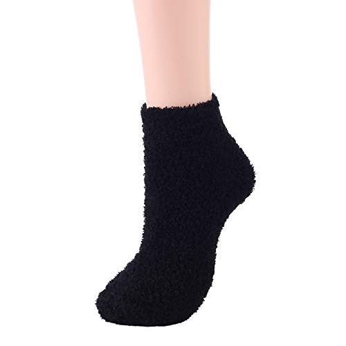 American Trends Womens Christmas Fuzzy Socks Winter Warm Cozy Socks Soft Fluffy Athletic Socks for Women4