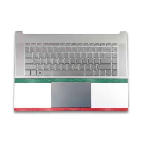 Image of Glossy Glitter Gaming Skin Compatible with HP Envy x360 16 inch (2023) - Mexican Flag - Premium 3M Vinyl Protective Wrap Decal Cover - Easy to Apply | Crafted in The USA by MightySkins