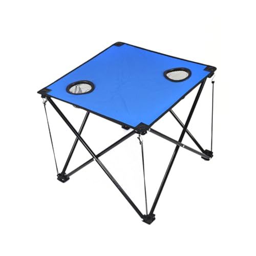 YARNOW Mesa Portátil para Camping y Picnic Escritorio con Portavasos para Interior y Exterior Ultra Transportar