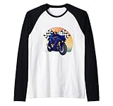 Retro Vintage Style Motorrad Moto GP Racing Fan Sport Raglan