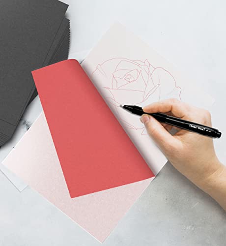 MyArtscape Graphite Transfer Paper, 20 Red Sheets - Wax Free - Erasable - Smudge-Free - Ideal for Drawing and Tracing - Premium Arts and Crafts Supplies - Thumbnail 5