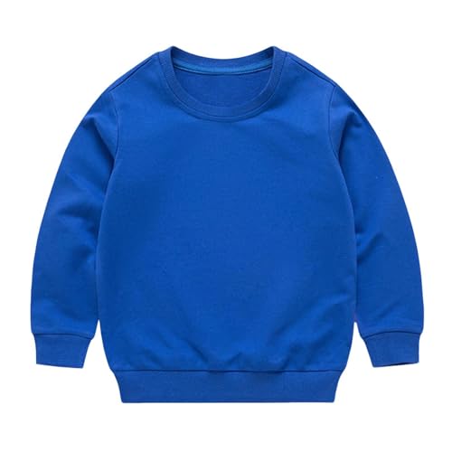 Toddler Girl Cotton Thin Sweatshirt 2025 Long Sleeve Round Neck Top High Elastic Sport Pullover Basic Sweatshirts