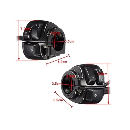 Interrupteur moto pour Softail Dyna Sportster 1996-2012 commande guidon - 5