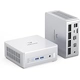 MINISFORUM UM880 Plus ミニPC AMD Ryzen 7 8845HS DDR5 32GB RAM 512GB SSD Windows 11 Pro搭載 OCulink ポート HDMI2.1 DP1.4 USB4 3画面出力対応 2.5Gbps LAN Wi-Fi6E BT5.2付き コンパクトPC