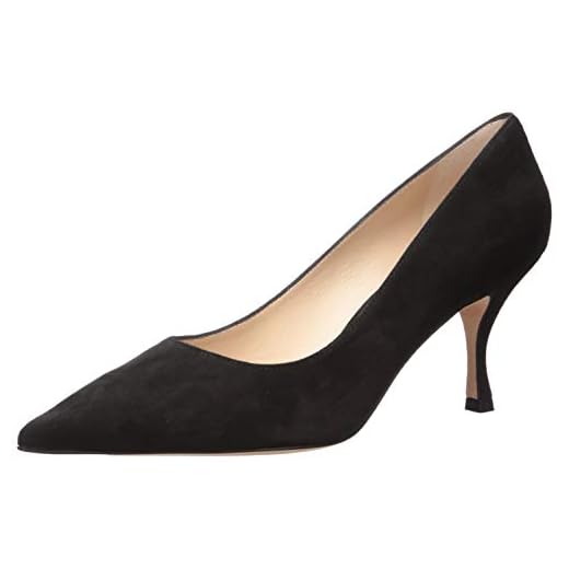 Stuart Weitzman Women's Tippi 70 Pump, Black Suede, 10 Medium US