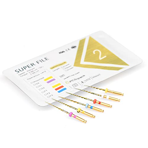 Nski 6Pcs/Pack Gold Flexible Files Engine Use Endo Rotary Files Sx-F3 Niti File System Endodontic Accessories thumb #4