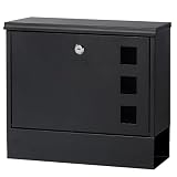 KENTOKO Locking Mailbox Wall Mounted Locked Mailboxes,Mail Box with Key Lock,Large Capacity Mailbox