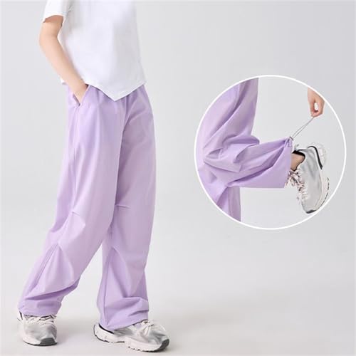 Girls Summer Quick Dry Athletic Pants Kids Cute Pink Sweatpants Casual Straight Leg Loose Jogger Pants 5-15 Years2