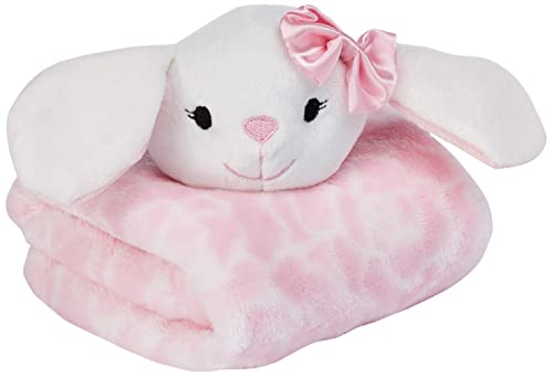 Image of Hudson Baby Unisex Baby Animal Face Security Blanket, Bunny, One Size