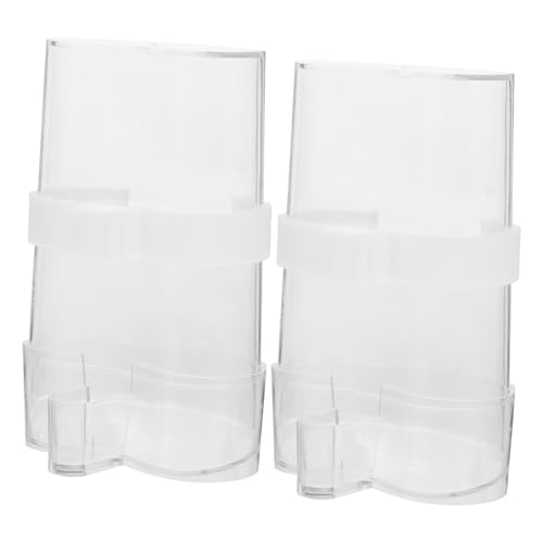 JUMPLAWN 2個自動式鳥かご用???食器 簡単取り付け 大容量 鳥食容器 食べ