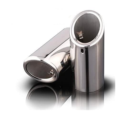 Caches-tuyaux acier inoxydable noir BMW F10 F11 E60 E39 520i 525i 2 pièces