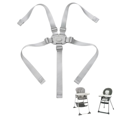 Image of High Chair Straps Compatible with Graco Everystep 6 in 1 High Chair, Replacement Straps High Chair Harness Fit for Graco Highchairs, Universal Adjustable 5 Point High Chair Harness Belt Accessories