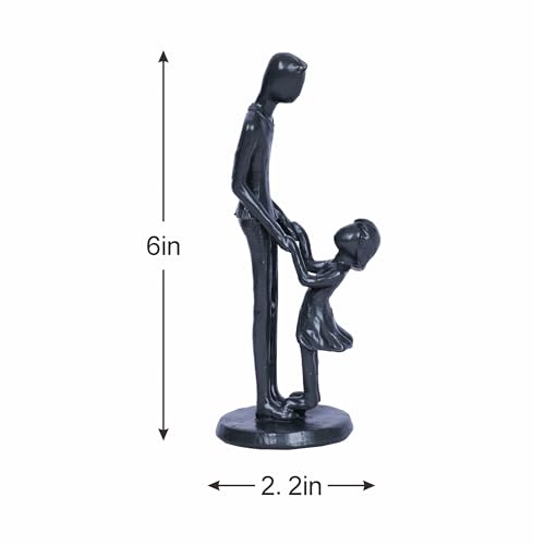 Figura decorativa padre e hija de 6 pulgadas miniatura 7