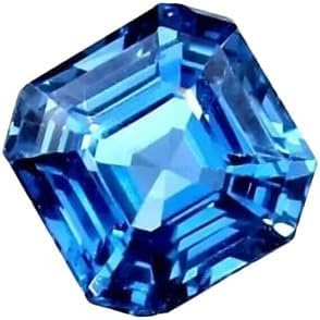 10.85 Ct Santa Maria Brazilian Natural Blue Aquamarine Gems Asscher Cut March Birthstone Genuine Loose Gemstone Vivid Sea-Blue Stone Ideal for Unique Custom Jewelry or Collector’s Gemstone Gift