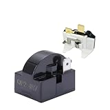 1Pin QP2-4R7 PTC Starter/Start Relay Refrigerator Overload Protector Compatible with Vissani Danby LG Mini Refrigerator Compressor Replace 6750C-0005P (2 Pieces in Total