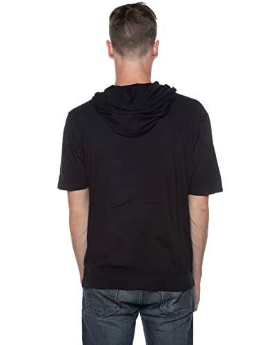 Cottonhood Unisex Casual Short Sleeve Zip Hoodie, Lightweight Jersey Zip Up Hoodie for Men and Women4