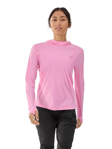 Arc'teryx Sunna Hoody Women's | Breathable, UPF 50+ Hoody for Hikes in Full Sun | Pineberry, Large