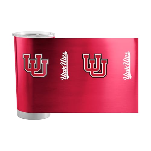 Image of Logo Brands 20 oz Powder Coat Tumbler- Insulated Tumbler with Lid for Water, Iced Tea or Coffee, Smoothie and More