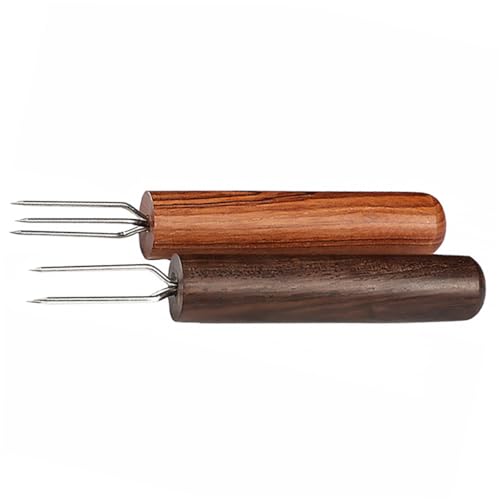HAMPPLIES 2 Piezas de extensión cuidado personal rugerizado Herramienta de prolongación relajacion Relajación pinchador de salchichas duradero extensor de moxibustión ébano