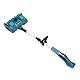 Bürstenlose Akku-Schneeschaufel, 21 V Batteriebetriebene Elektrische Schneekehrmaschine mit Ausziehbarem Stab für BL1820 BL1830 BL1840 BL1850 BL1860