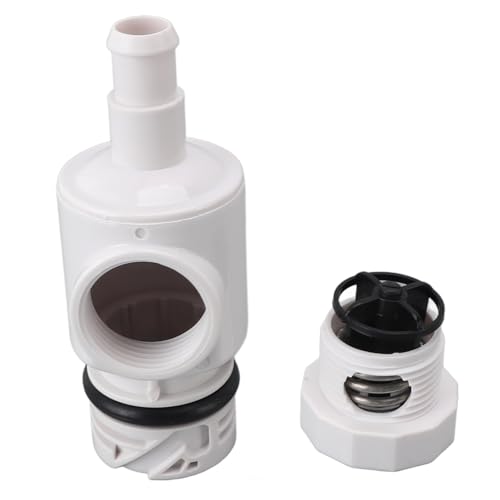 Respicefinem D29 Válvula de desconexión rápida Accesorio de pared con válvula de alivio de presión para equipos de piscina Polaris Construcción de PVC y acero inoxidable Fácil