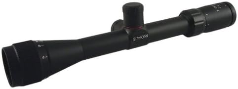 Simmons .22 Mag Truplex Reticle Adjustable Objective Rimfire Riflescope with Rings, 3-9x32mm (Matte)
