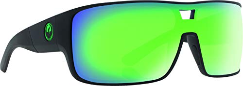 Dragon Alliance Hex Sunglasses, Matte Black/Green Ion
