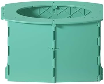 Portable Toddler Potty Seat for Travel - Foldable On-the-Go Toilet for Kids with Leak-Proof Design & 10 Cleaning Bags | Baby Potty Training Essentials for Car, Camping, Outdoor (Green)