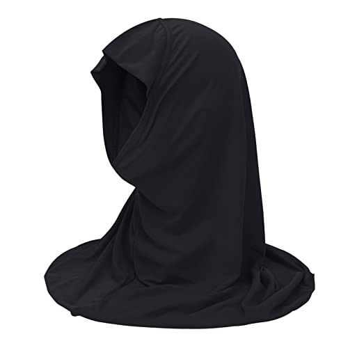 Girls Muslim Hijab Headscarf Turban Caps Head Wrap Scarf Scarves Full Cover Shawl Hat Hijab for Girls Age 7-123