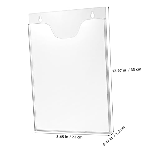 Porte-documents vertical transparent pour optimiser le bureau d'école - 4