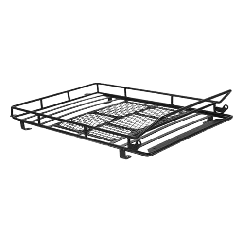 SOPOTUTU Rc Crawler Car Roof Cargo Bracket Luggage Rack Mount for Scale Off Road Accessories Black Storage Shelf