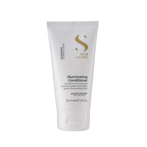 Alfaparf Milano Semi Di Lino Diamond Illuminating Travel Size Sulfate Free Conditioner, 1,69 fl. oz.