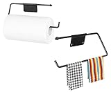 ARSUK soporte para toallas de papel está hecho de acero inoxidable de alta calidad con acabado en negro mate. Este portarrollos de cocina montado en la pared Con un diseño delgado y una dimensión de 28 cm x 11 cm, siempre tendrá toallas de papel a mano.