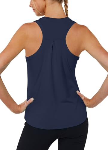 Workout Tank Tops for Women Racerback Tops Sleeveless Running Shirts Loose Fit Athletic Gym Quick Dry Exercise