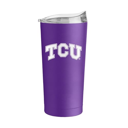 Image of Logo Brands NCAA 20 oz Powder Coat Stainless Tumbler -Double-Wall Insulated Everday Tumbler for Hot or Cold Drinks, High Lip Lid, Team Color