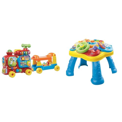 VTech ABC-Eisenbahnspielzeug, bunt, deutsch & Baby Abenteuer Spieltisch –...