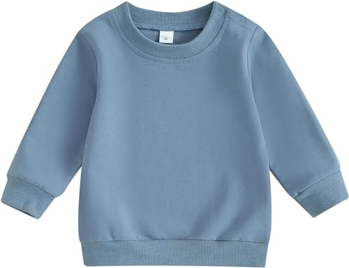 Image of Baby Boy Girl Pumpkin Sweatshirt Tops Toddler Halloween Outfit Long Sleeve Crewneck Pullover Sweater Shirt Fall Clothes