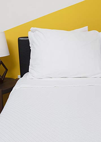 Elite Home 108 X 90 Inch 100 Percent Organic Cotton Throw Blanket With Diagonal Herringbone Weave For Couch, Sofa, Or Bed, King, White #TOP3