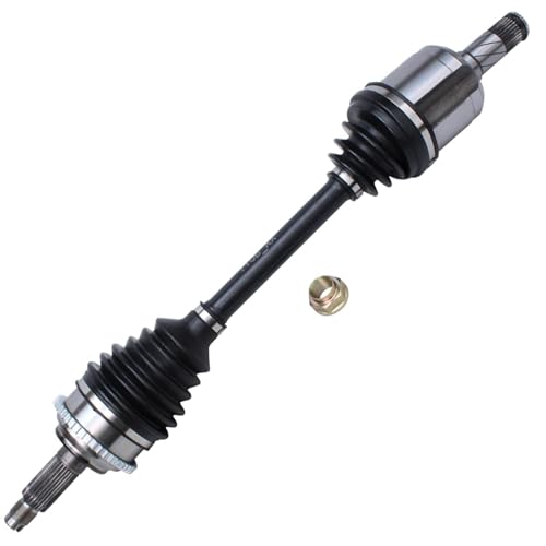 Image of Detroit Axle - 4CYL 2pc Front CV Axles for 2006-2009 Ford Fusion 2003-2008 Mazda 6 2006-2009 Mercury Milan, 2004 2005 2007, Driver and Passenger Side CV Axle Shafts Assembly Replacement