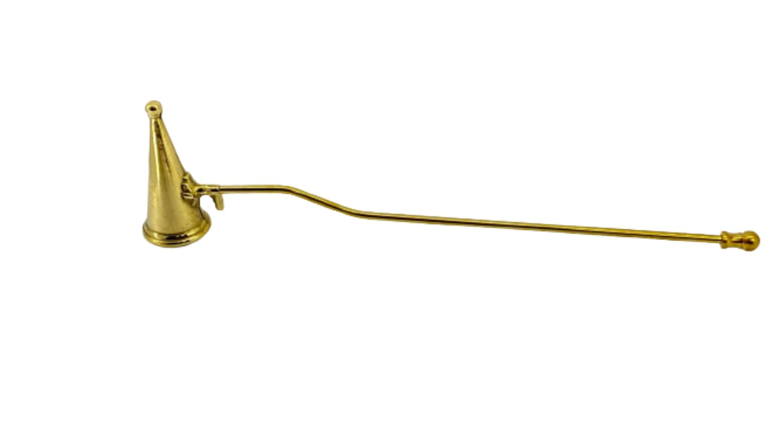 Spegnicandela in ottone lucido spegni candela fiamma spegnimoccolo moccolo artigianato Made in Italy