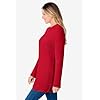 Woman Within Women's Plus Size Waffle Thermal Sweatshirt