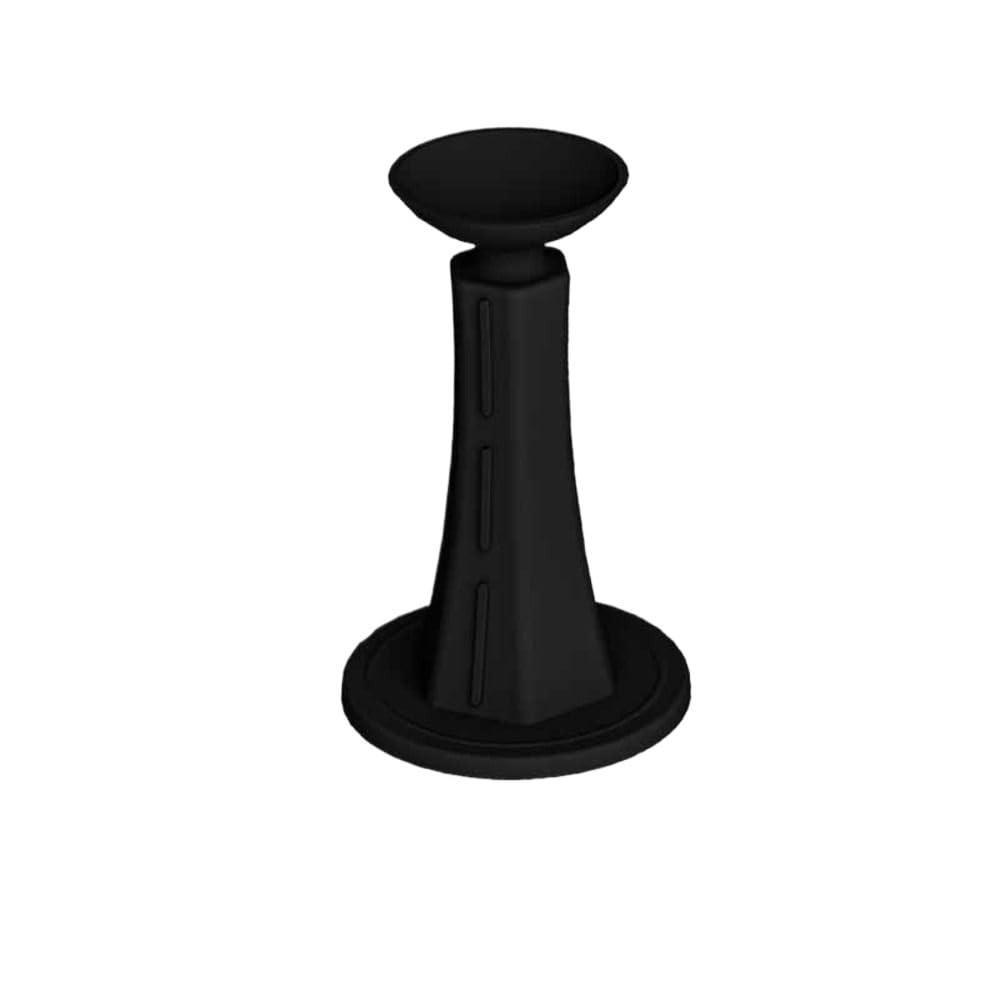 Lkfjnhepf Black Door Stop 2Pcs Non-Punch Door Stop Silent Anti-Collision Self Adhesive Silicone Suction Cup Wall Protectors(Black)