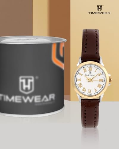 TIMEWEAR Formal Watch Collection for Women Analog Beige Dial Watch-107Wdtl - Leather