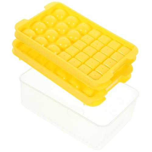 Molde de hielos de silicona amarillo Alipis 2 piezas miniatura 1